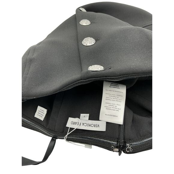 Veronica Beard 'Forman' Black Polyester Strapless Fitted Top Size 2 - Picture 4 of 4